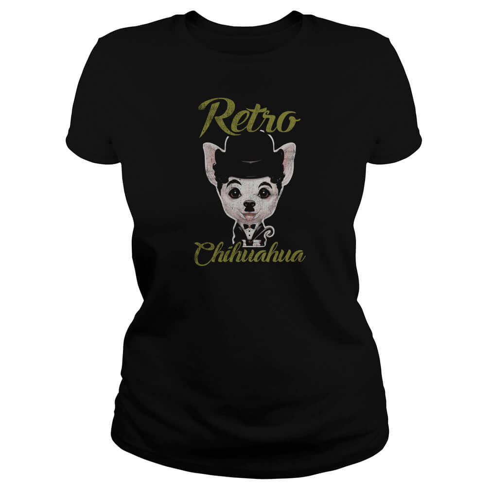 Polera Retro Chihuahua modelo 82 mujer